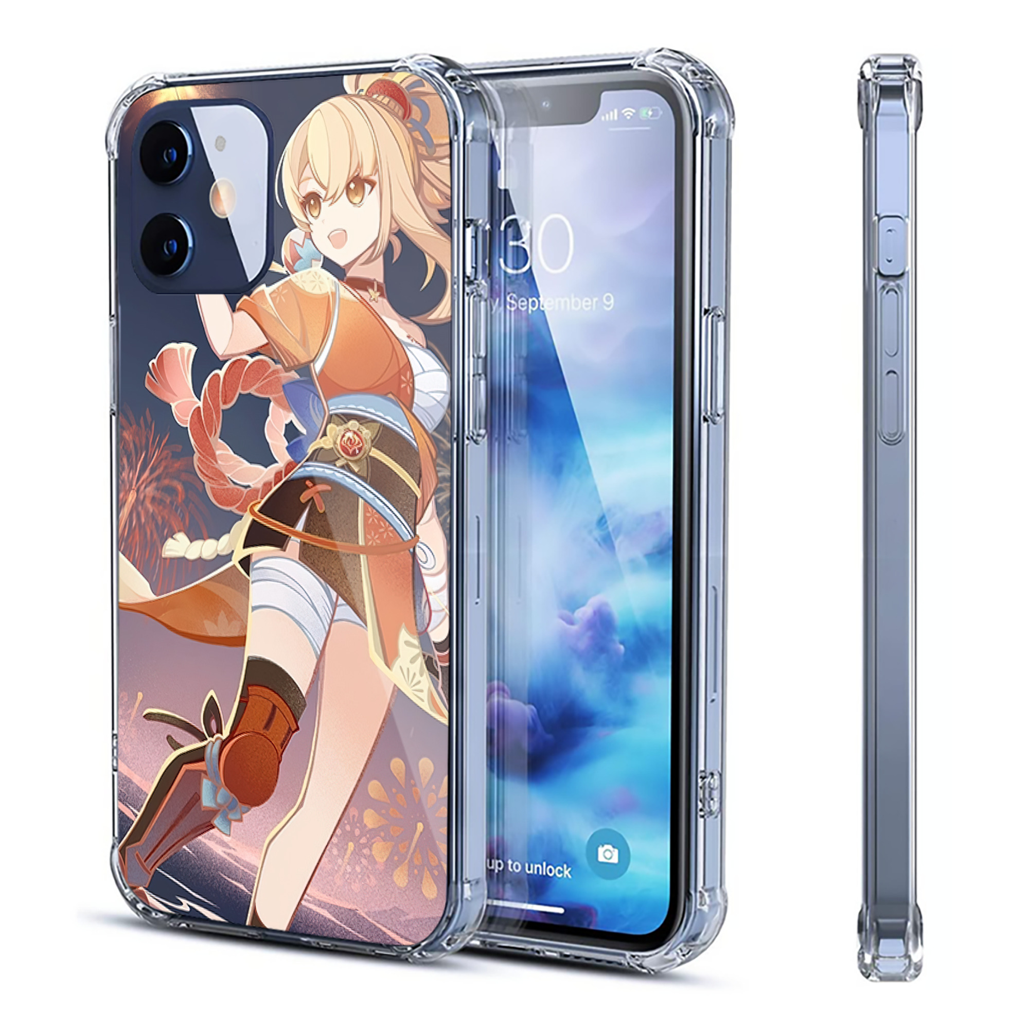 げんし神 genshin 【iPhone 12シリーズ対応】透明スマホケース（クリアソフトケース）